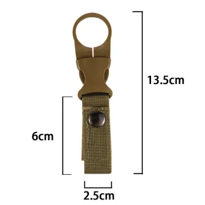 Taktischer Outdoor Wasserflaschen Halter Gurt aus robuster Plastik Schnalle 13,5cm