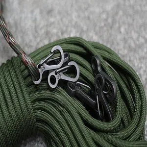 Taktische Paracord-Seile mit Mini-Federhaken, langlebige EDC Schlüsselanhänger Outdoor Ausrüstung.