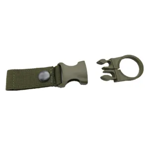 Taktischer Outdoor-Flaschenhalter Gurt, Nylon-Gurtband Schnalle Clip zum Wandern.