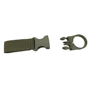 Outdoor Taktisch Nylon Gurtband Wasserflasche Schnalle Detailansicht für Wandern Camping.