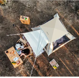 Tienda de campaña exterior apertura rápida automática impermeable protección solar familiar