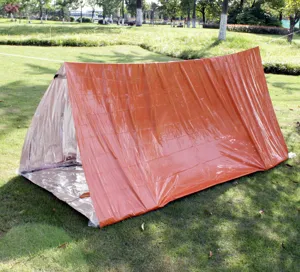 Tente de survie d'urgence couverture thermique extérieure abri léger camping portable.
