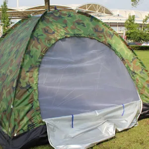 Outdoor camo camping tent, waterproof and sunshade design for 2-4 persons family camping.