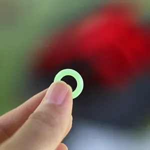Silicone luminous O-ring for outdoor camping ground nails, fluorescent night fishing warning ring.