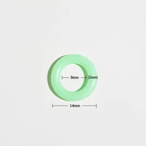Glow in the dark silicone O-ring camping fishing luminous ring 14mm outer diameter