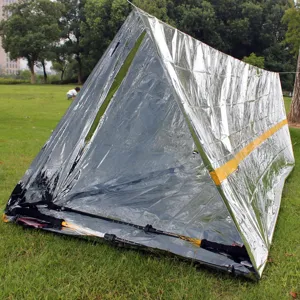 Tente de survie durgence bache thermique imperméable pour camping randonnée plein air