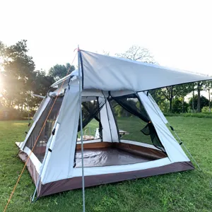 Tienda de campaña exterior automática impermeable protección solar gran espacio familiar