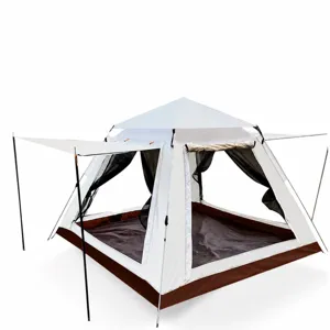 Tienda de campaña automática impermeable para exteriores toldo familiar para senderismo.