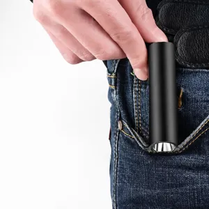 Mini lampe de poche puissante et portable rechargeable USB compacte outdoor EDC torche.