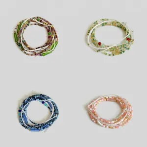 Bohemian Multi-layer Colorful Seed Bead Waist Chain For Women Summer Beach Glass Bead Belly Chain Body Jewelry Accessories