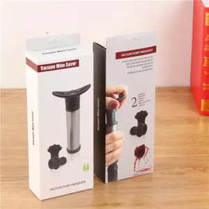 Manual wine vacuum pump and saver stopper set for fresh wine storage preservation tools.