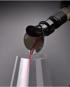 Petal style red wine pourer fast decanting spout leak proof wine accessory for bottle