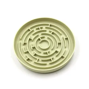 Bol d'alimentation lente pour animal en silicone, design labyrinthe anti-glouton gamelle chien.