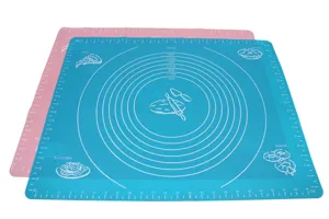 Thickened silicone baking mat with measurement scales for non stick dough kneading pad tool