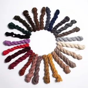 Multi-color cheesecloth fabric swatches detail showing various vibrant color choices for decor.