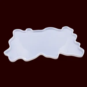 Silicone mold for DIY crystal epoxy tray and cute cartoon character shaped coaster, flexible.