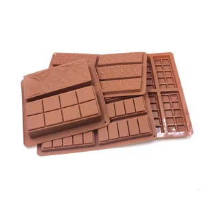 Molde de silicona para chocolate de repostería, bandeja antiadherente para gofres.