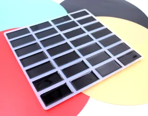 diy kristal epoxy mal domino siliconen mal creatieve gepersonaliseerde tegel mal