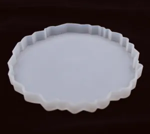 Silicone mold for DIY crystal epoxy resin, irregular coaster and tray handmade casting tool.