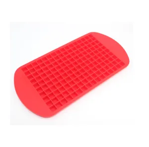 Vassoio per cubetti di ghiaccio in silicone a 160 griglie, piccolo stampo flessibile.