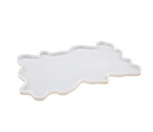 Silicone mold featuring a cartoon character silhouette design, ideal for DIY epoxy resin craft.