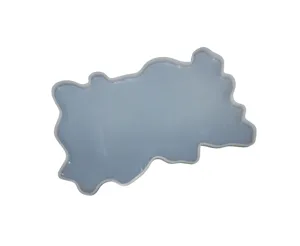 Silicone mold for DIY resin crafts, featuring an irregular cartoon character silhouette shape.
