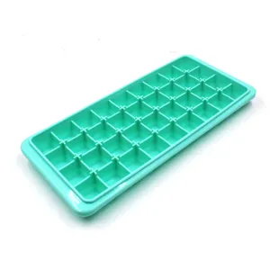 Bandeja para Hielo de Silicona Con Tapa Molde Flexible Semi Redondo Rejilla para Cocina Hogar Bar Bebidas Diarias