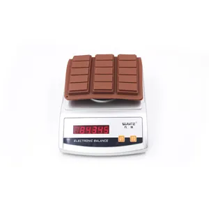 Molde de silicona para chocolate 6 cavidades rectangular DIY para postres y gofres