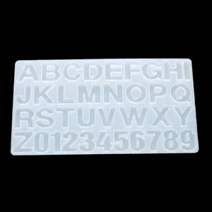 Siliconen mal voor hars gieten met alfabet letters en nummers, handig DIY knutselgereedschap.