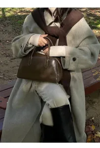 Stile coreano inverno donne borsa a mano moda casual elegante esterno caldo accessorio chic