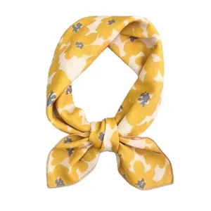 Japanse stijl katoen linnen bloemen vierkante sjaal retro chique voor lente zomer outfit