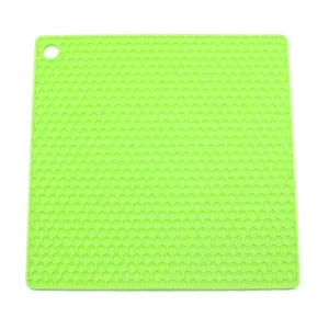 Tappeto isolante in silicone a nido d'ape quadrato antiscivolo per pentole e padelle.