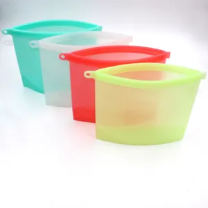 sacchetti di conservazione in silicone 500ml riutilizzabili ermetici per cucina