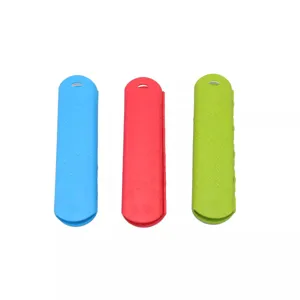 Silicone Pot Handle Cover Heat Resistant Non Slip Kitchen Cooking Pinch Grip Thickened Pot Holder Kitchen Accessories