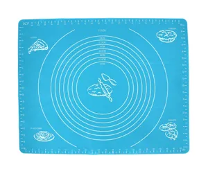 Thickened silicone baking mat with scale, non-stick kneading pastry board for kitchen cooking.