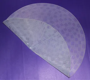 Silikon Dampfgarer Matte Detailansicht, flexible Antihaft Netzmatte fuer Kueche Dumplings.