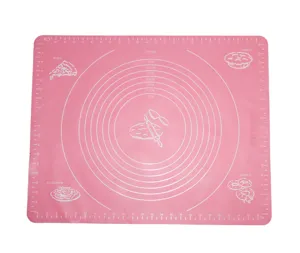 Thickened high temperature resistant silicone baking mat with precise scale for kitchen dough.