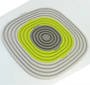 Silicone heat-resistant mat nesting set, multi-functional kitchen pot and cup holder pad.