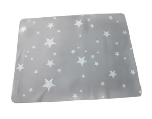 Tapete de silicona para hornear con estrellas, estera antiadherente para amasar en cocina.