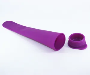 Silicone ice pop mold tube with lid reusable popsicle maker for frozen treats kitchen tool