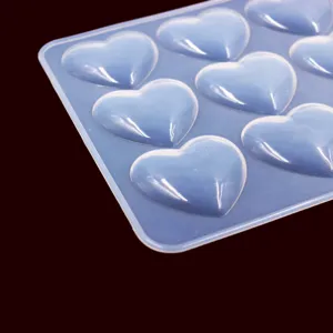 Flexible Silikon Herzform für DIY Handwerk, Epoxidharz Gießen sowie kreatives Kuchen Backen.