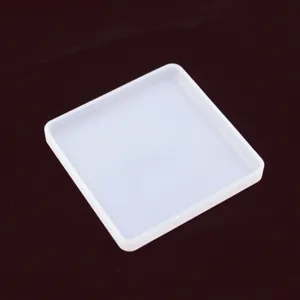 Silicone resin mold square tray translucent DIY craft handmade display stand coaster tool