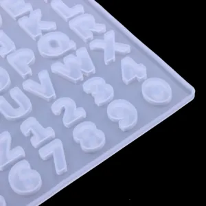 Siliconen mal voor DIY epoxyhars gieten alfabet en nummers handwerk maken gereedschap