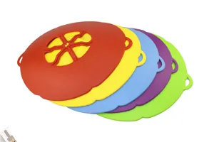 Ensemble de couvercles anti-débordement en silicone, ustensile de cuisine résistant à la chaleur.