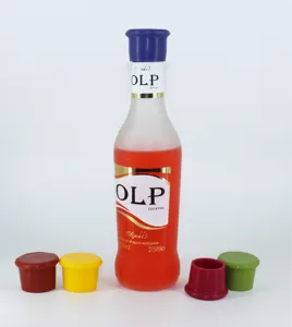 Silicone wine bottle stopper reusable food-grade leak-proof cap multi-color bar accessory