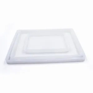 Molde de silicona para manualidades de resina epoxi, bandejas cuadradas y rectangulares.