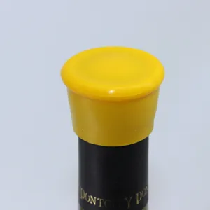 Silicone wine bottle stopper yellow food-grade leak-proof fresh keeper cap for red wine bar tool