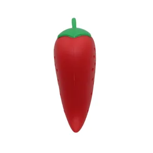 Silicone chili pepper shaped tea infuser and spice filter for kitchen soup cooking tool