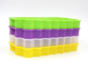 Stampo per ghiaccio in silicone a nido d'ape impilabile, 37 griglie attrezzo fai da te.