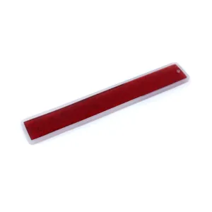 Rotes Glitzer Epoxidharz Lesezeichen mit Loch, DIY Bastelzubehoer fuer Buchliebhaber